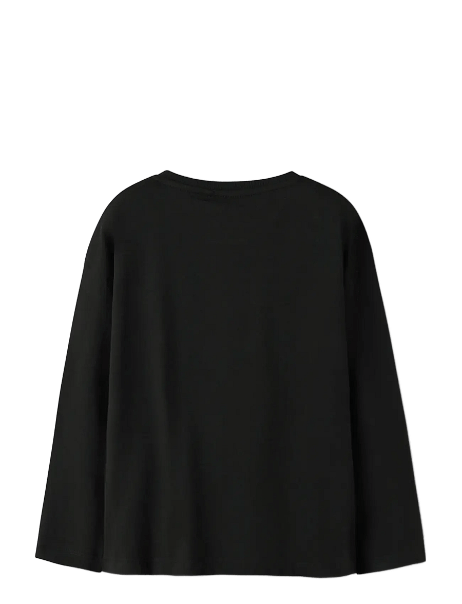 name it - NKMVICTOR LS RLX TOP - t-krekli ar garām piedurknēm - black - 1