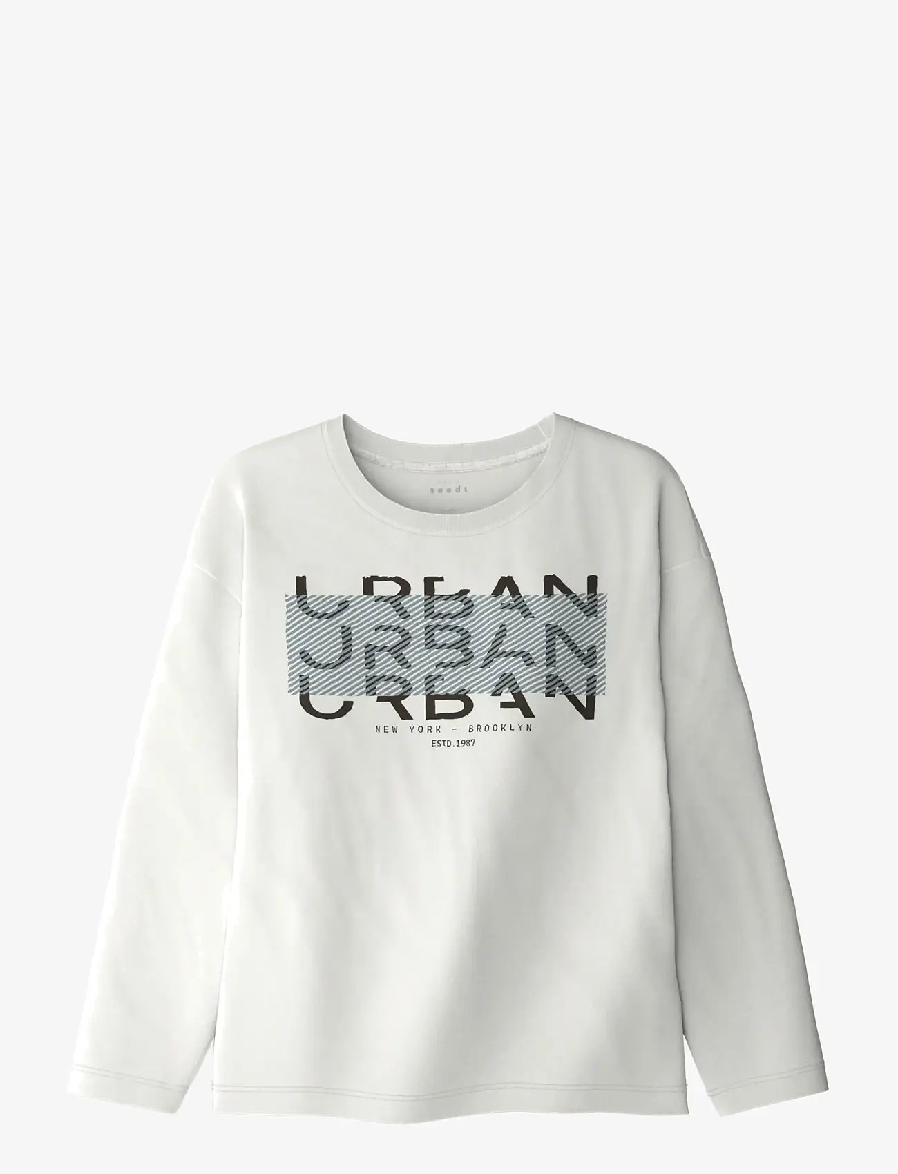 name it - NKMVICTOR LS RLX TOP - langærmede t-shirts - cloud dancer - 0