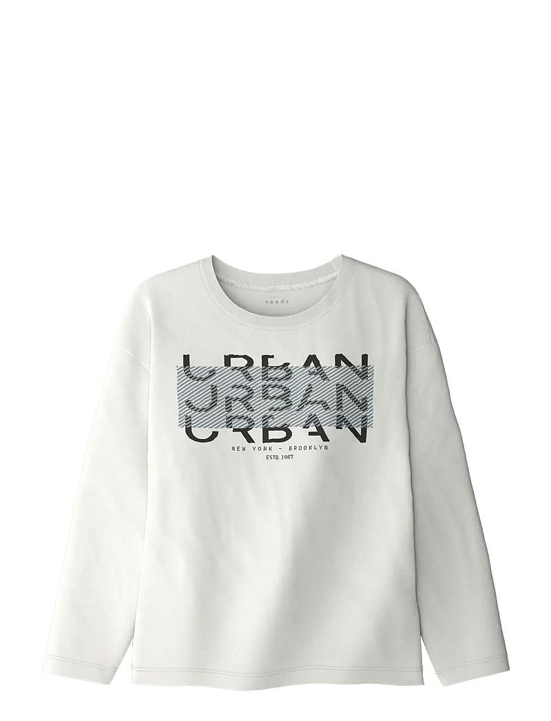 name it - NKMVICTOR LS RLX TOP - langærmede t-shirts - cloud dancer - 0