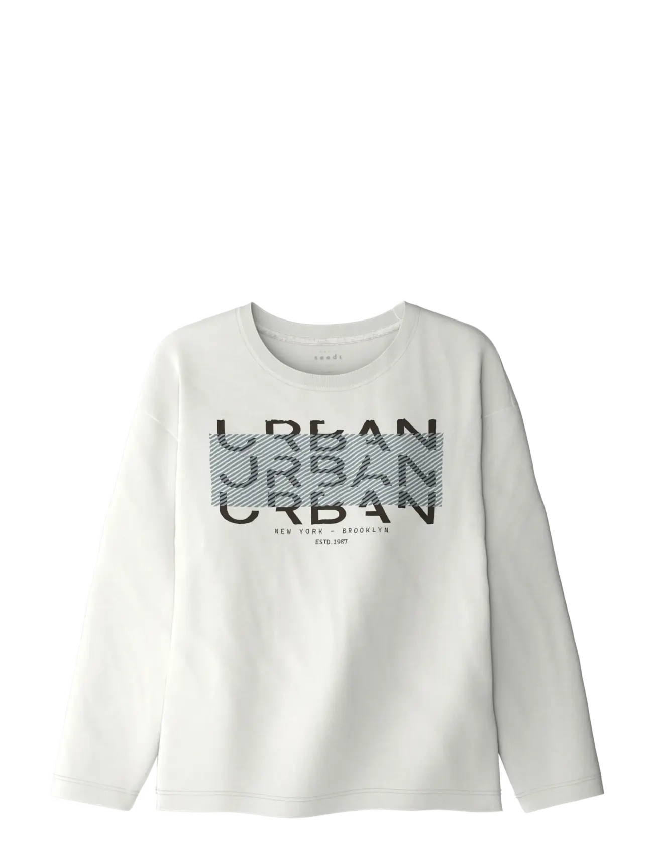 name it NKMVICTOR LS RLX TOP - Oberteile - CLOUD DANCER / white