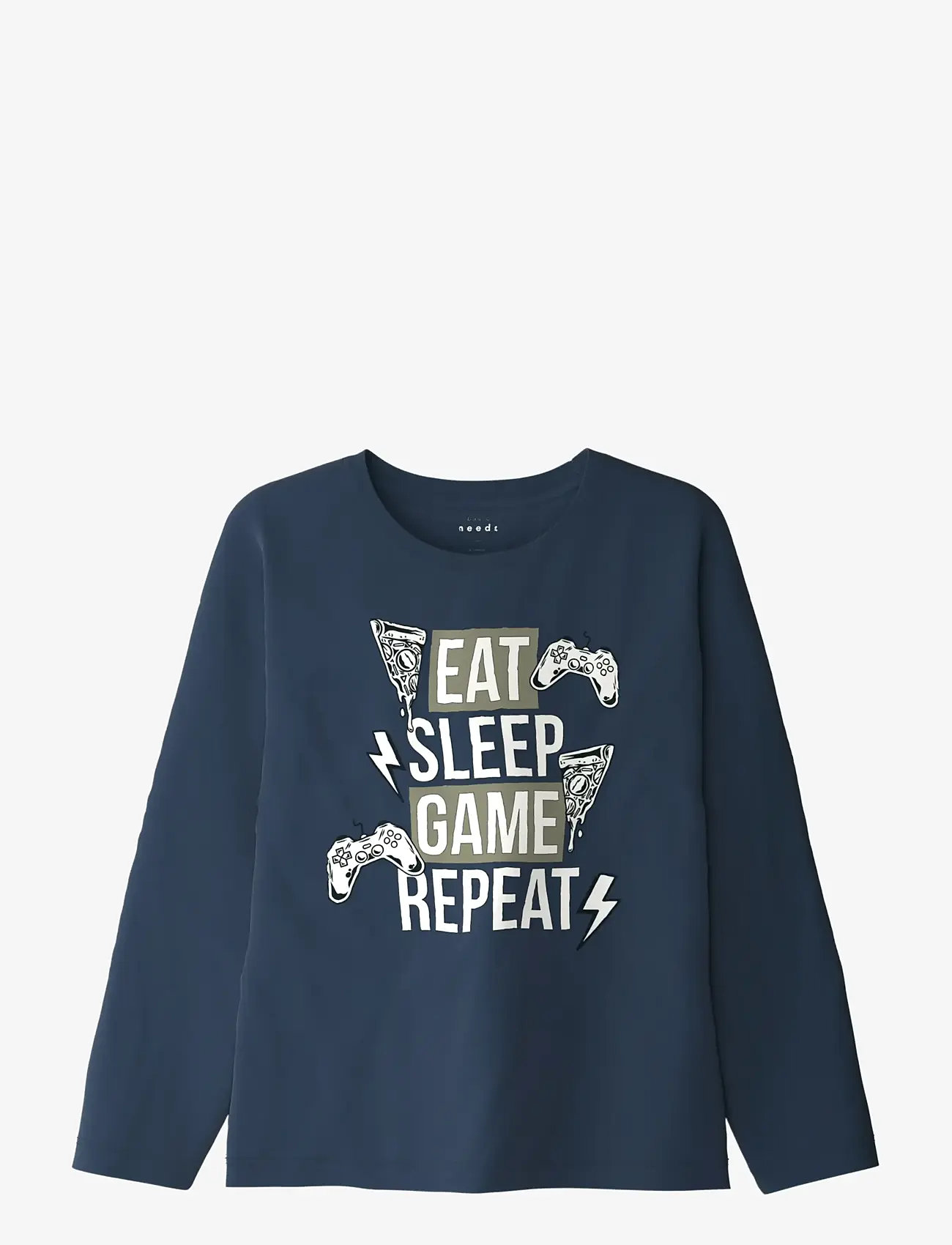name it - NKMVICTOR LS RLX TOP - langærmede t-shirts - insignia blue - 0