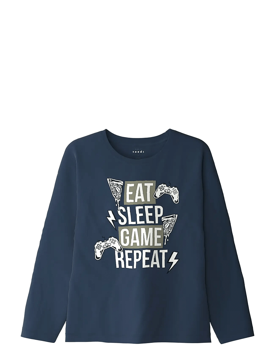 name it - NKMVICTOR LS RLX TOP - pikkade varrukatega t-särgid - insignia blue - 0