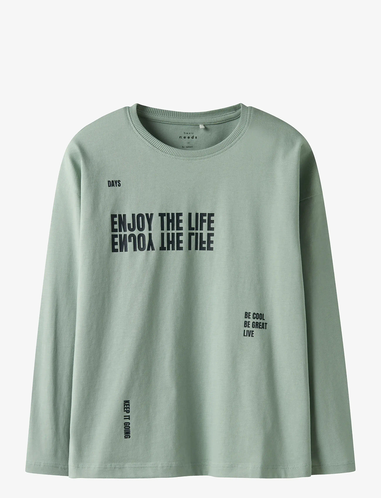 name it - NKMVICTOR LS RLX TOP - höstkläder - jadeite - 0