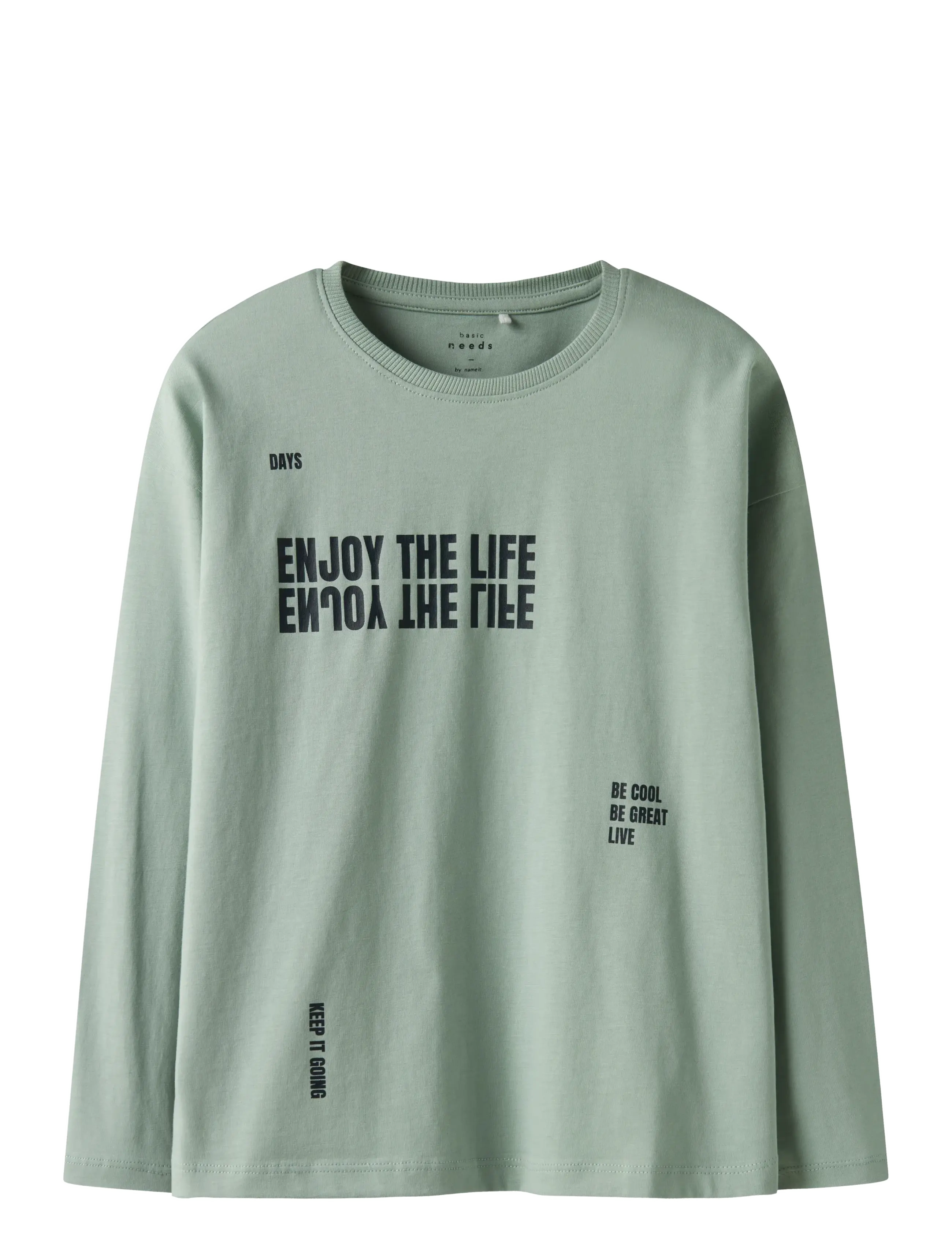 name it NKMVICTOR LS RLX TOP - Riided - JADEITE / green