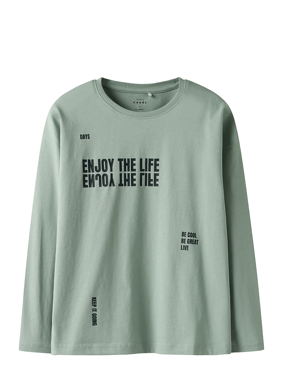 name it - NKMVICTOR LS RLX TOP - langärmelig - jadeite - 1