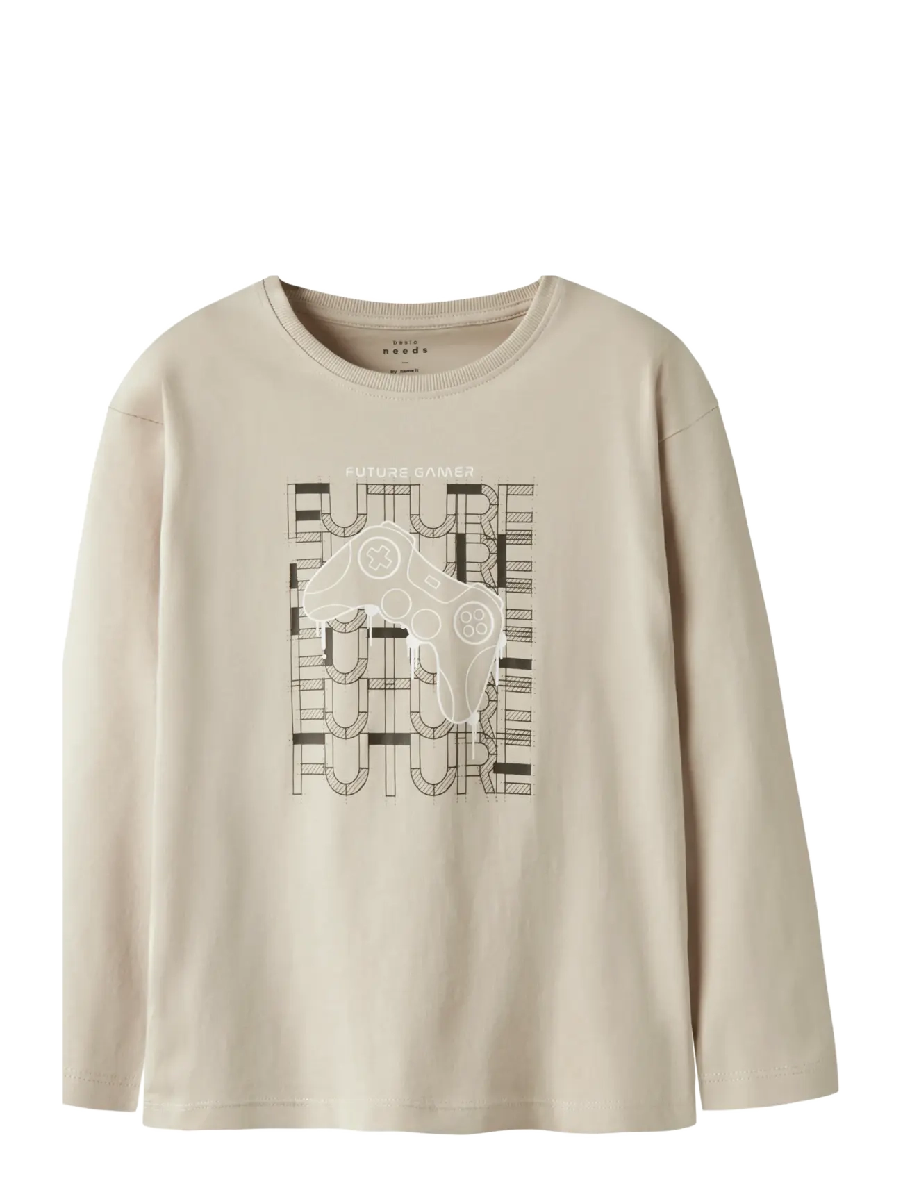 name it NKMVICTOR LS RLX TOP - Kläder - PEYOTE / beige