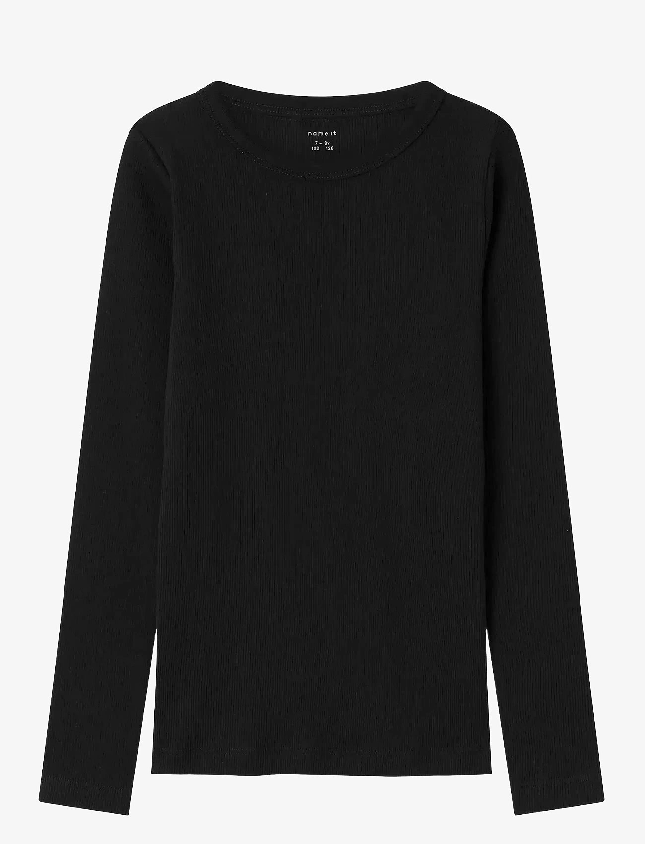 name it - NKFNAKAL LS TOP NOOS - langærmede t-shirts - black - 1
