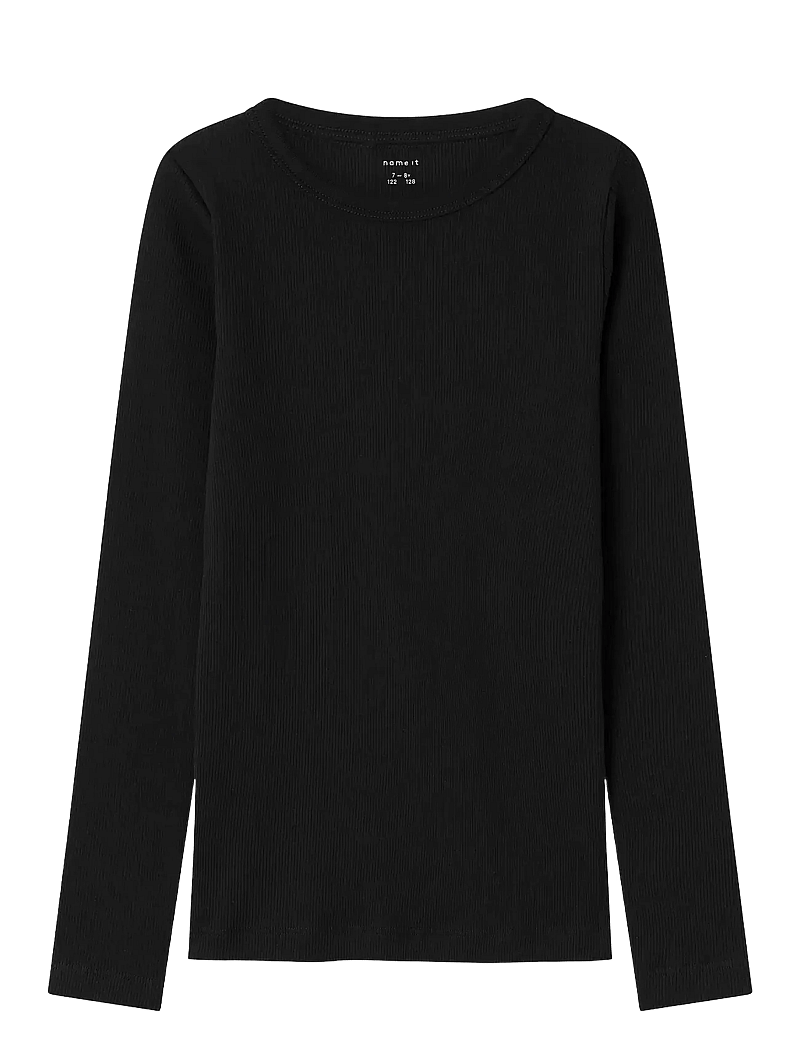 name it - NKFNAKAL LS TOP NOOS - langærmede t-shirts - black - 1