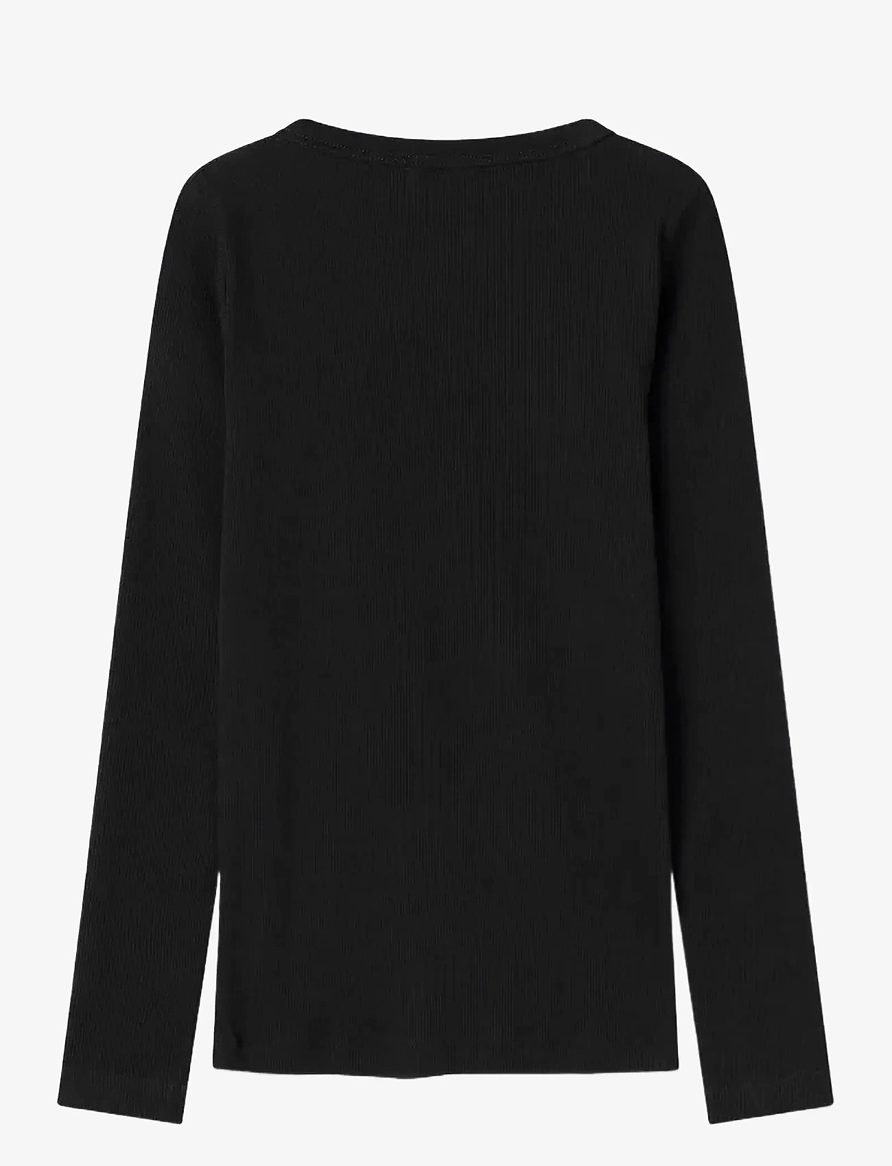 name it - NKFNAKAL LS TOP NOOS - langærmede t-shirts - black - 2