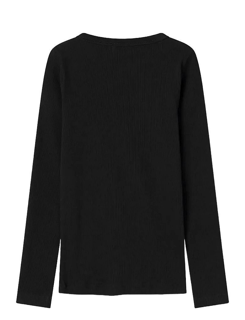 name it - NKFNAKAL LS TOP NOOS - langærmede t-shirts - black - 2