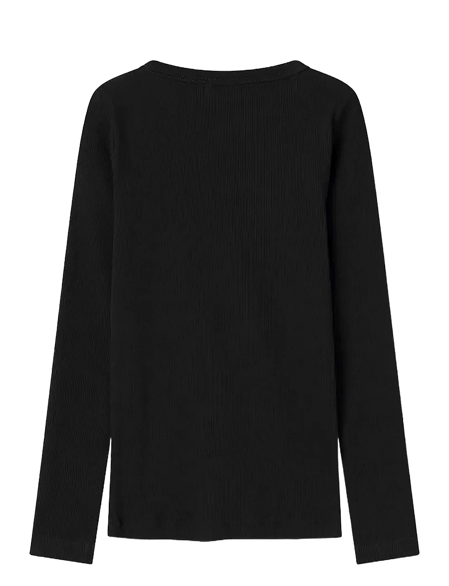 name it - NKFNAKAL LS TOP NOOS - långärmade t-shirts - black - 2