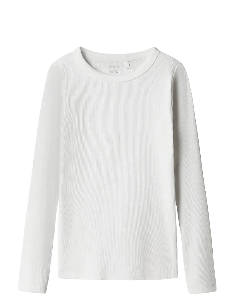 name it - NKFNAKAL LS TOP NOOS - długi rękaw - bright white - 1