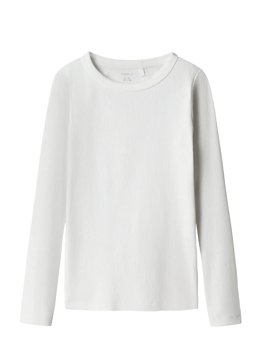 name it - NKFNAKAL LS TOP NOOS - langærmede t-shirts - bright white - 1