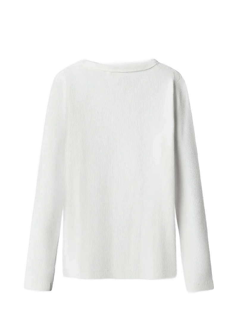 name it - NKFNAKAL LS TOP NOOS - długi rękaw - bright white - 2