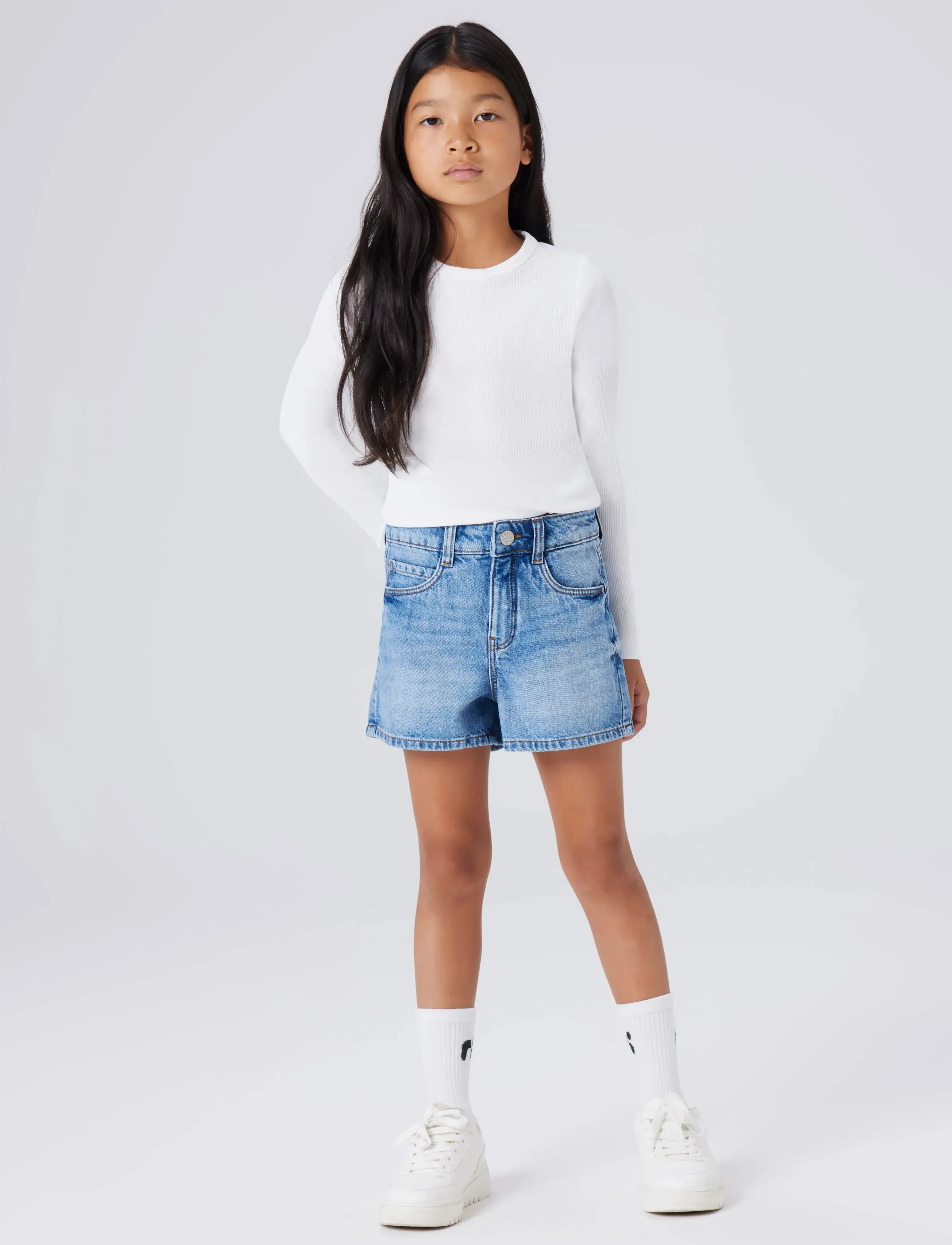 name it - NKFNAKAL LS TOP NOOS - langærmede t-shirts - bright white - 3