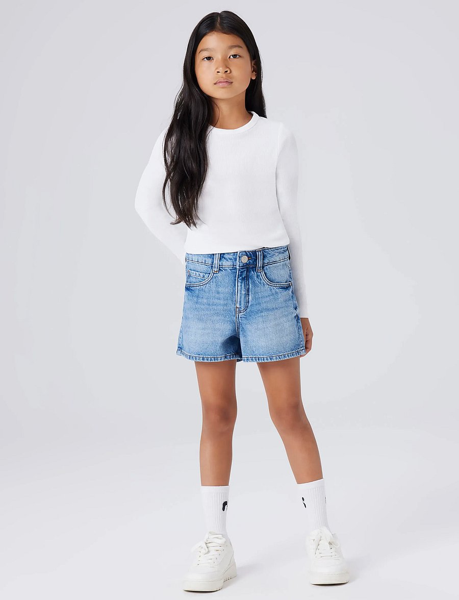 name it - NKFNAKAL LS TOP NOOS - langærmede t-shirts - bright white - 3
