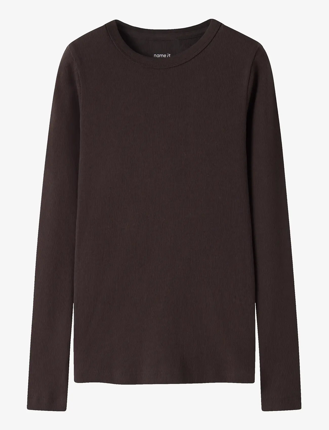 name it - NKFNAKAL LS TOP NOOS - langærmede t-shirts - chocolate plum - 0