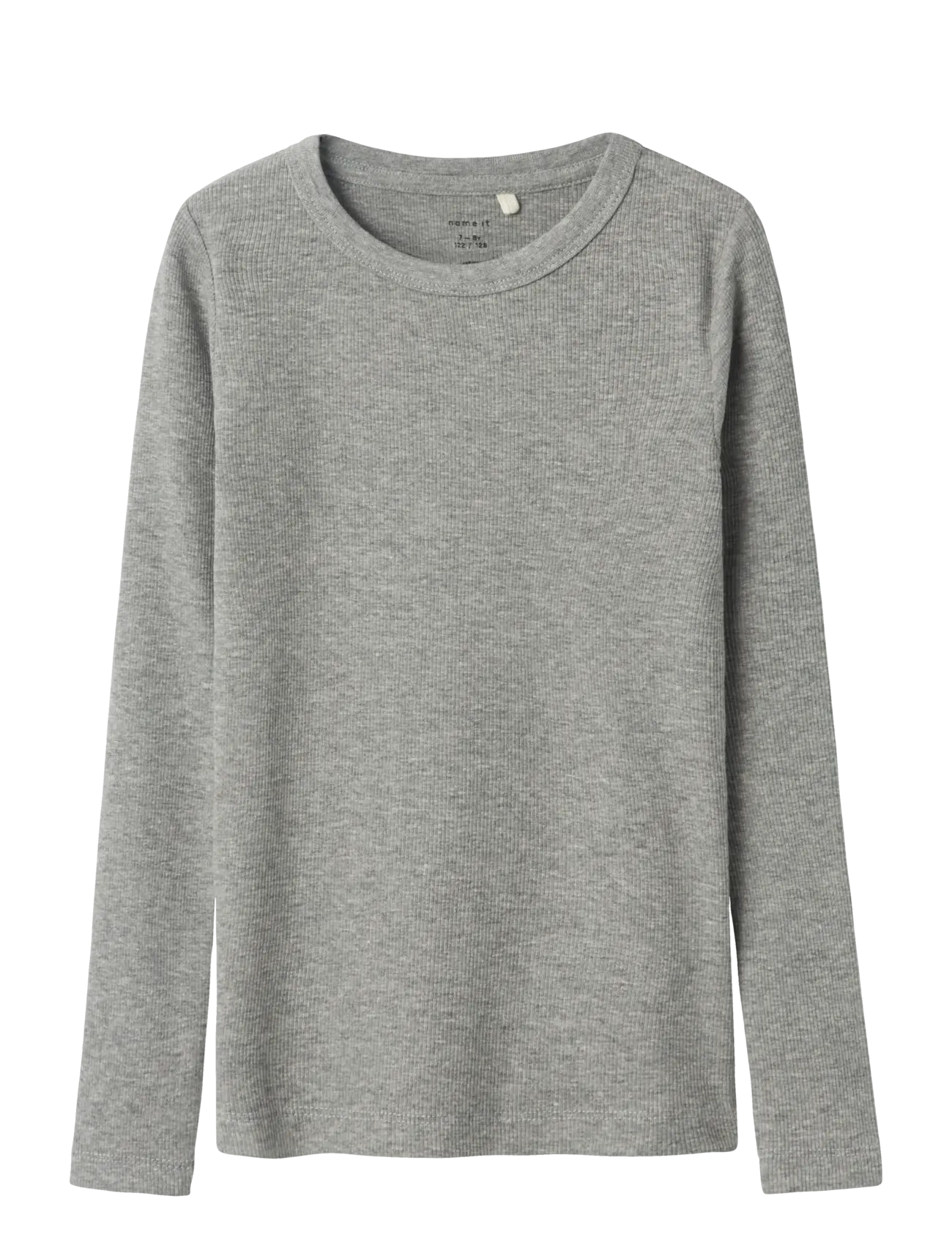 name it NKFNAKAL LS TOP NOOS - Kläder - GREY MELANGE / grey