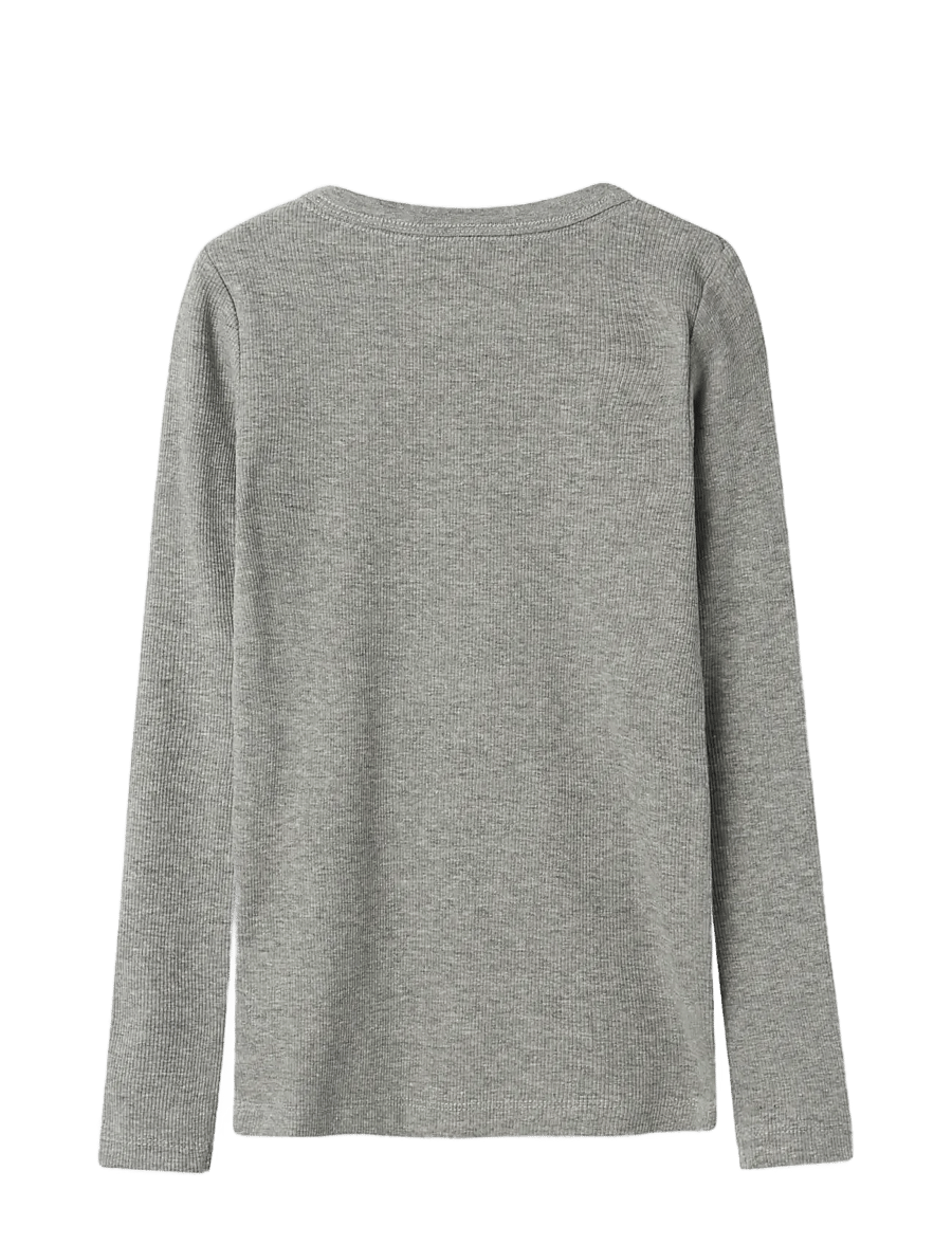 name it - NKFNAKAL LS TOP NOOS - lange mouwen - grey melange - 2
