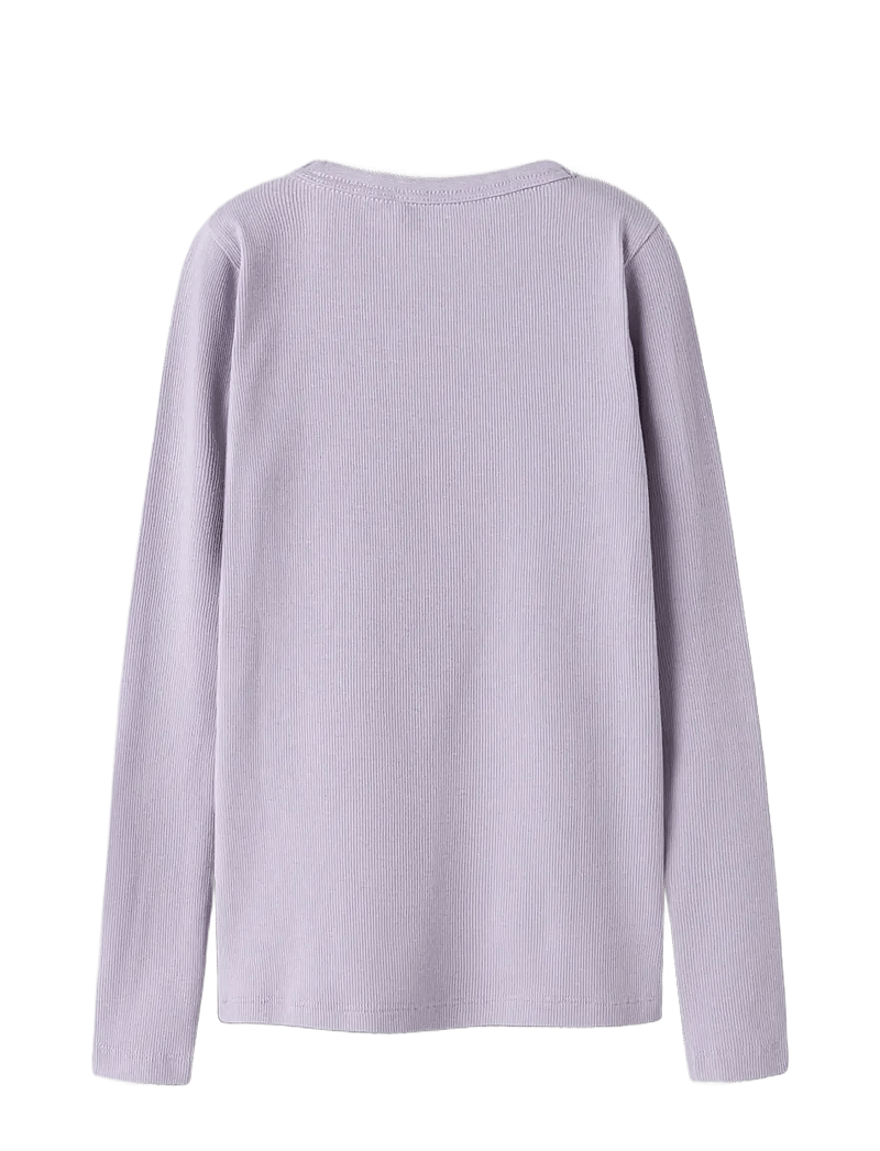 name it - NKFNAKAL LS TOP NOOS - långärmade t-shirts - lavender gray - 2
