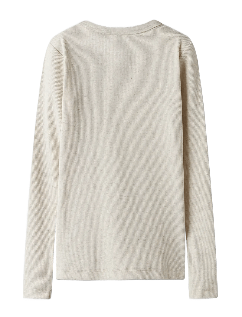 name it - NKFNAKAL LS TOP NOOS - langærmede t-shirts - peyote melange - 1
