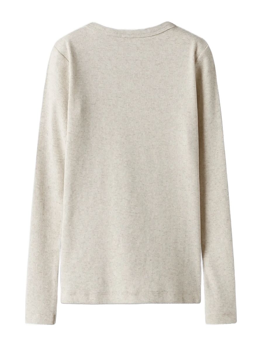 name it - NKFNAKAL LS TOP NOOS - långärmade t-shirts - peyote melange - 1