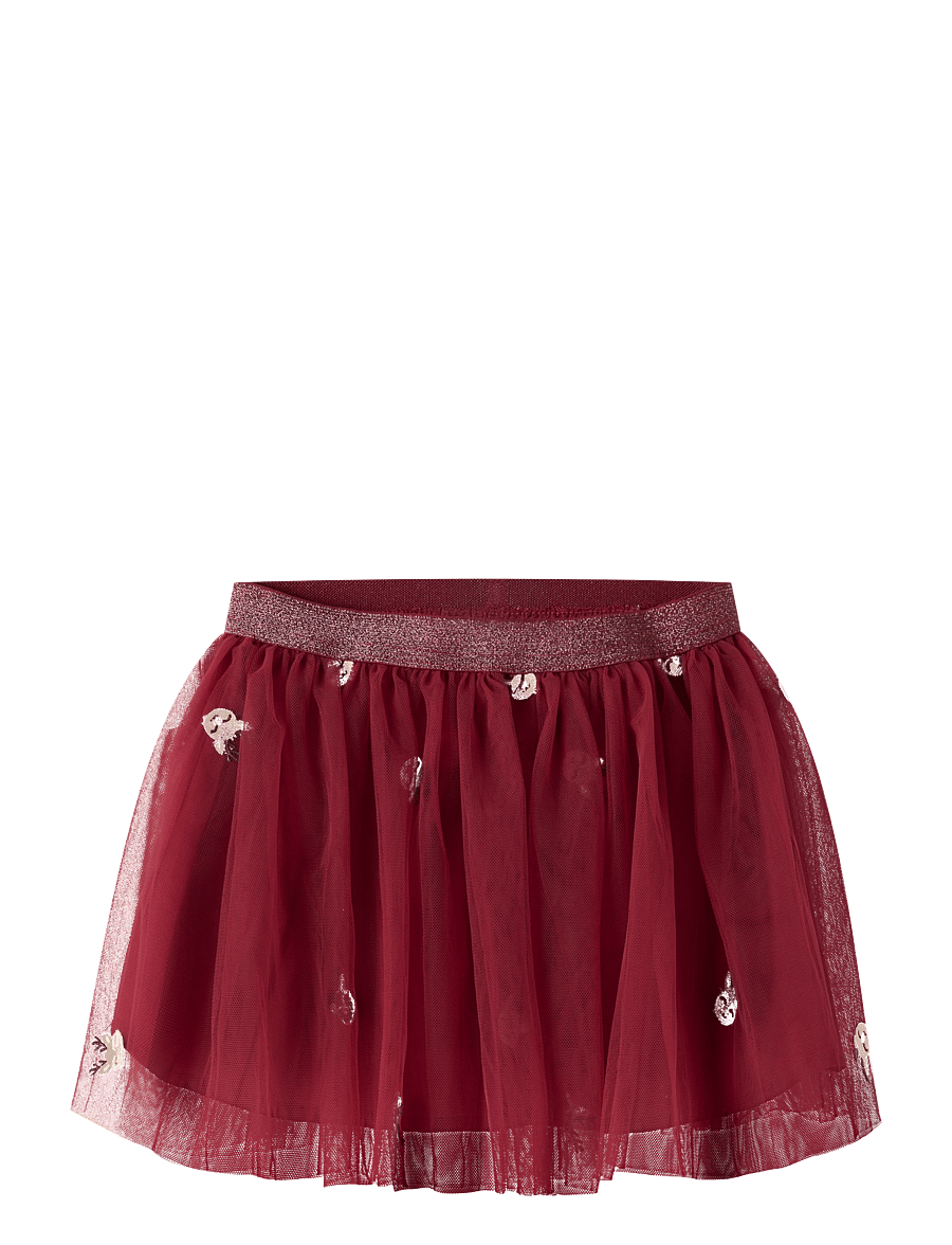 name it - NMFVEROSS TULLE SKIRT - tylnederdel - red dahlia - 0