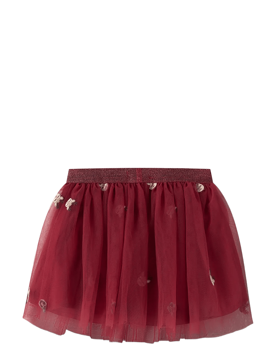 name it - NMFVEROSS TULLE SKIRT - tylnederdel - red dahlia - 1