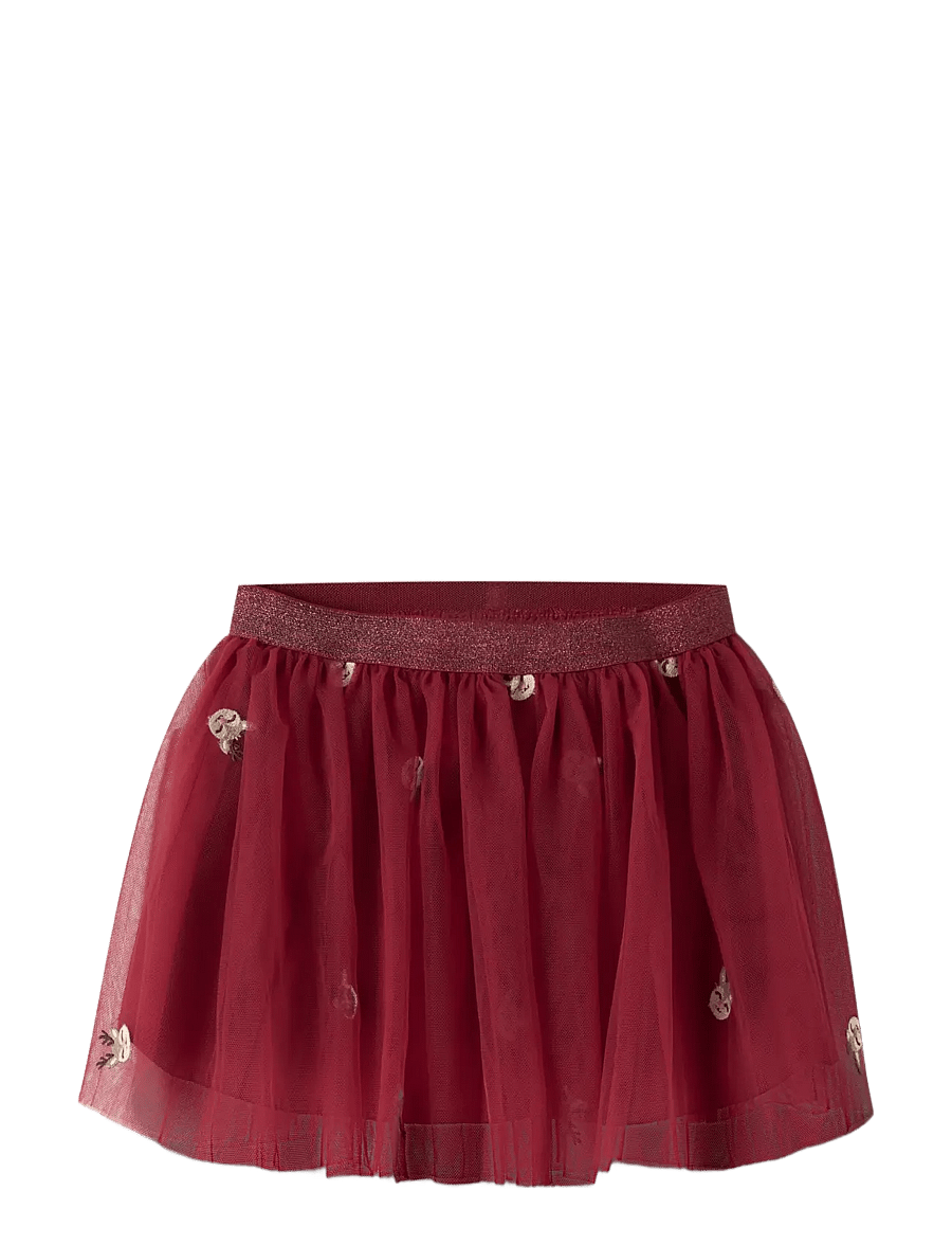 name it - NMFVEROSS TULLE SKIRT - tylnederdel - red dahlia - 2
