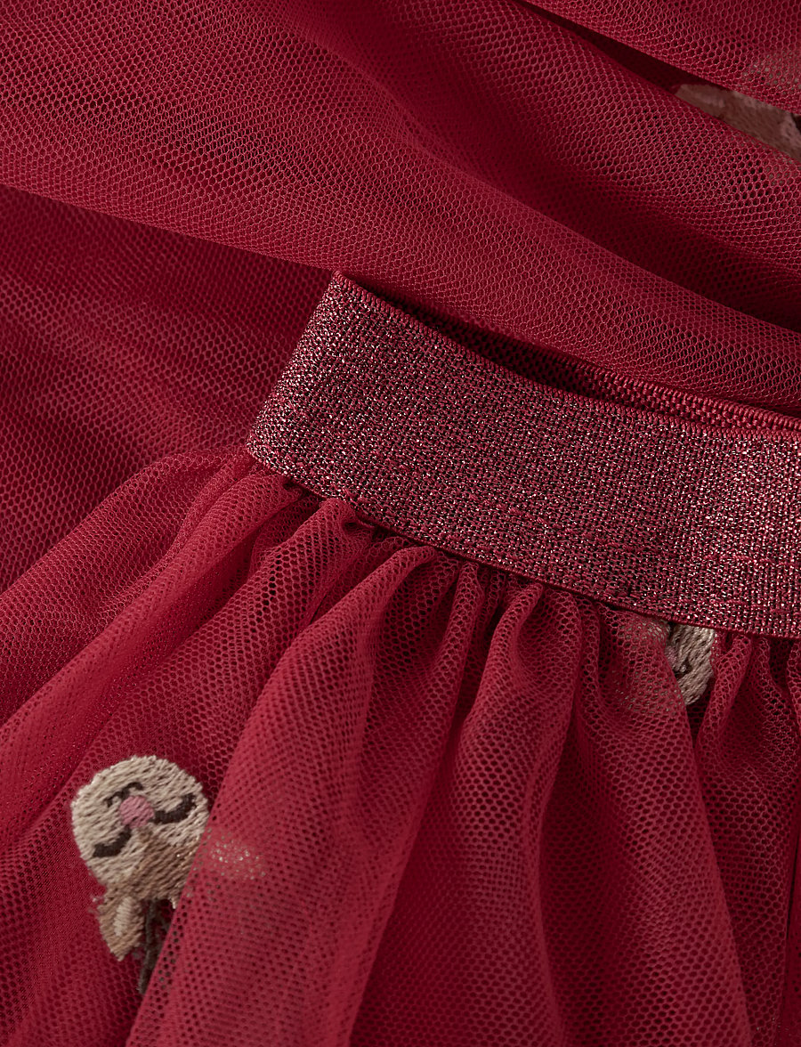 name it - NMFVEROSS TULLE SKIRT - tylnederdel - red dahlia - 3