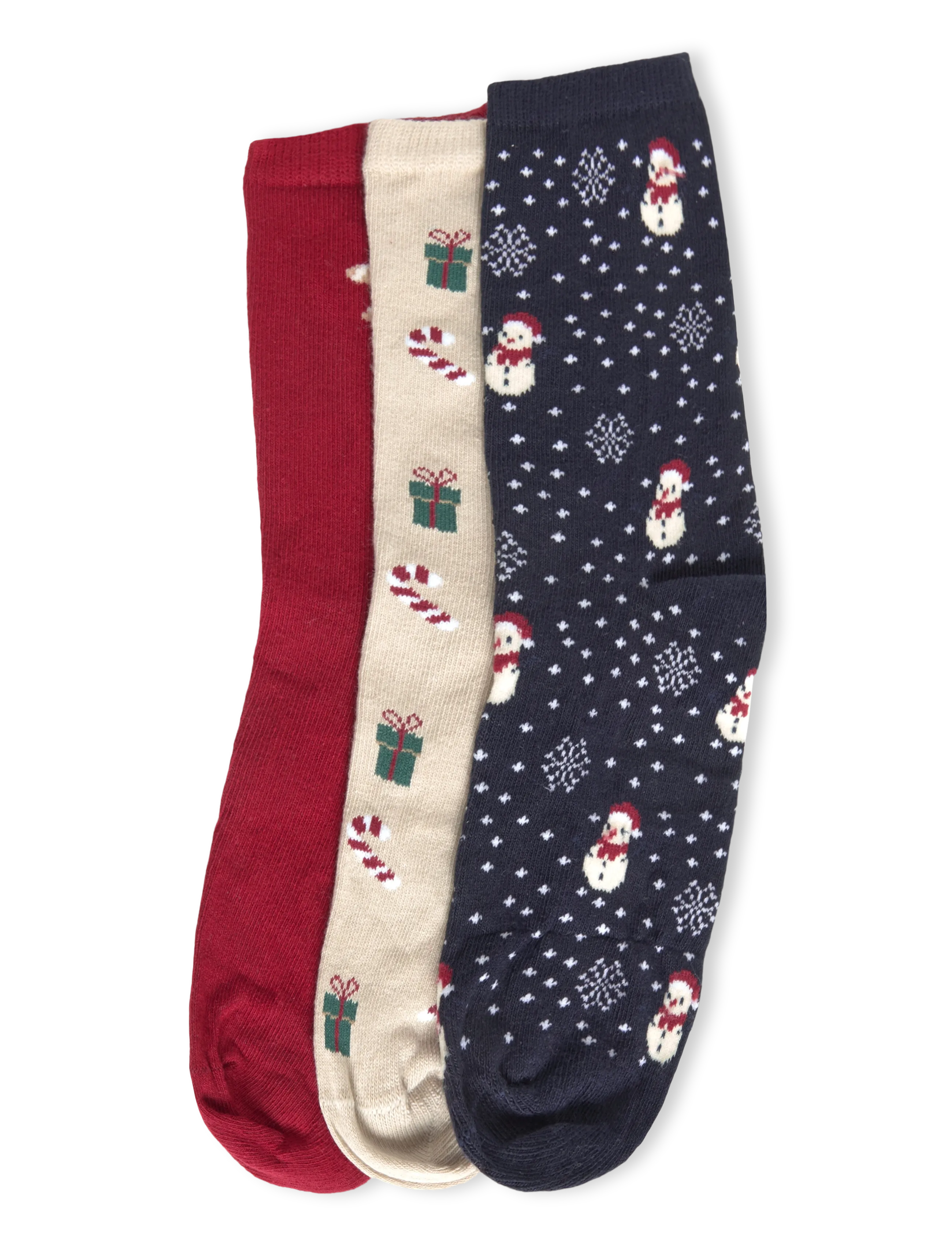 name it NMNRICHRISTMAS 3P SOCK - Tøj - PEYOTE / beige
