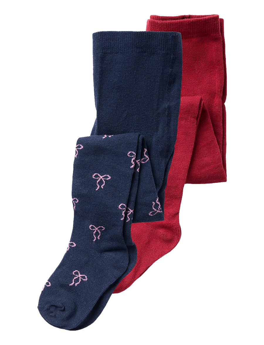 name it - NMFVICHRISTMAS 2P PANTYHOSE - strumpbyxor - navy blazer - 0