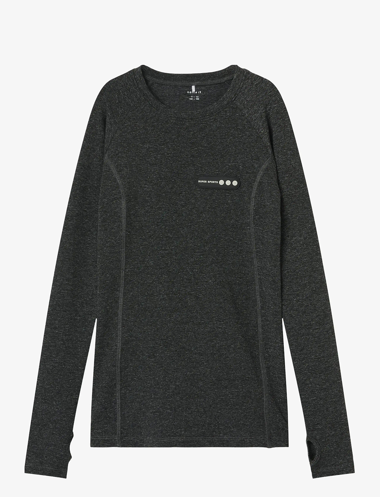 name it - NKFDIMIJA LS SPORT TOP - sportinės palaidinukės - black - 0