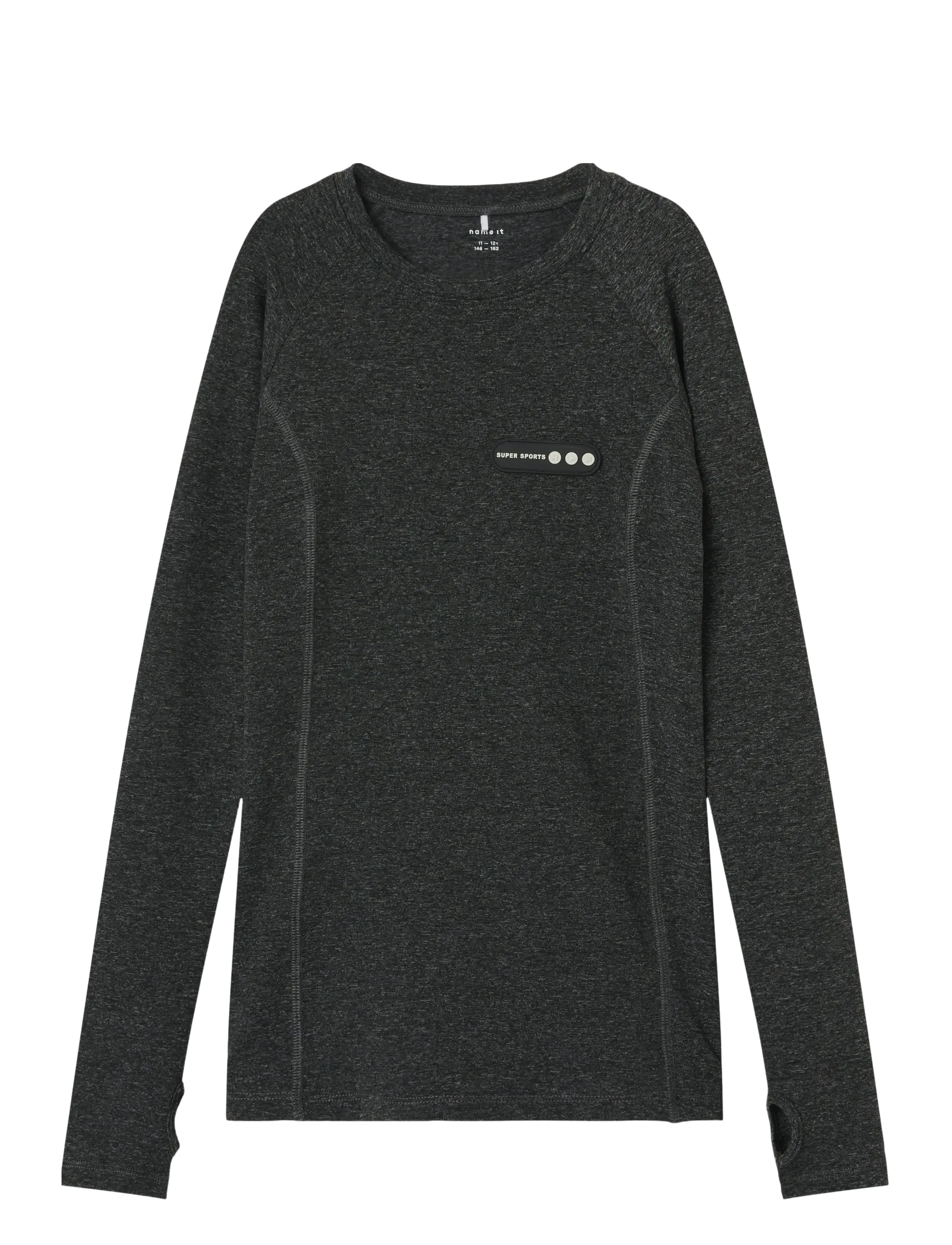 name it - NKFDIMIJA LS SPORT TOP - sporta topi - black - 0