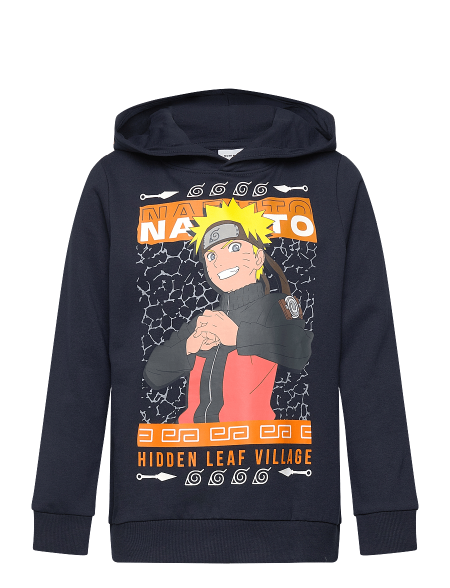 name it - NKMJAKARI NARUTO SWEAT WH BRU NOOS BIO - pulls à capuche - dark sapphire - 0