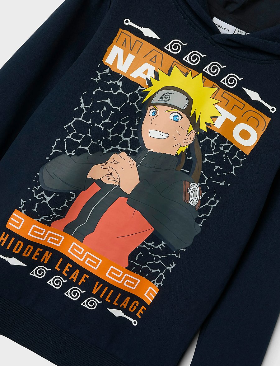 name it - NKMJAKARI NARUTO SWEAT WH BRU NOOS BIO - pulls à capuche - dark sapphire - 2