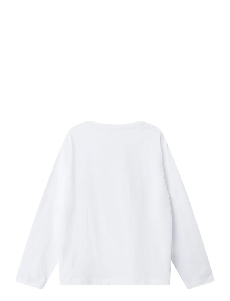 name it - NKMASIA DRAGONB LS NREG TOP BOX VDE - długi rękaw - bright white - 1