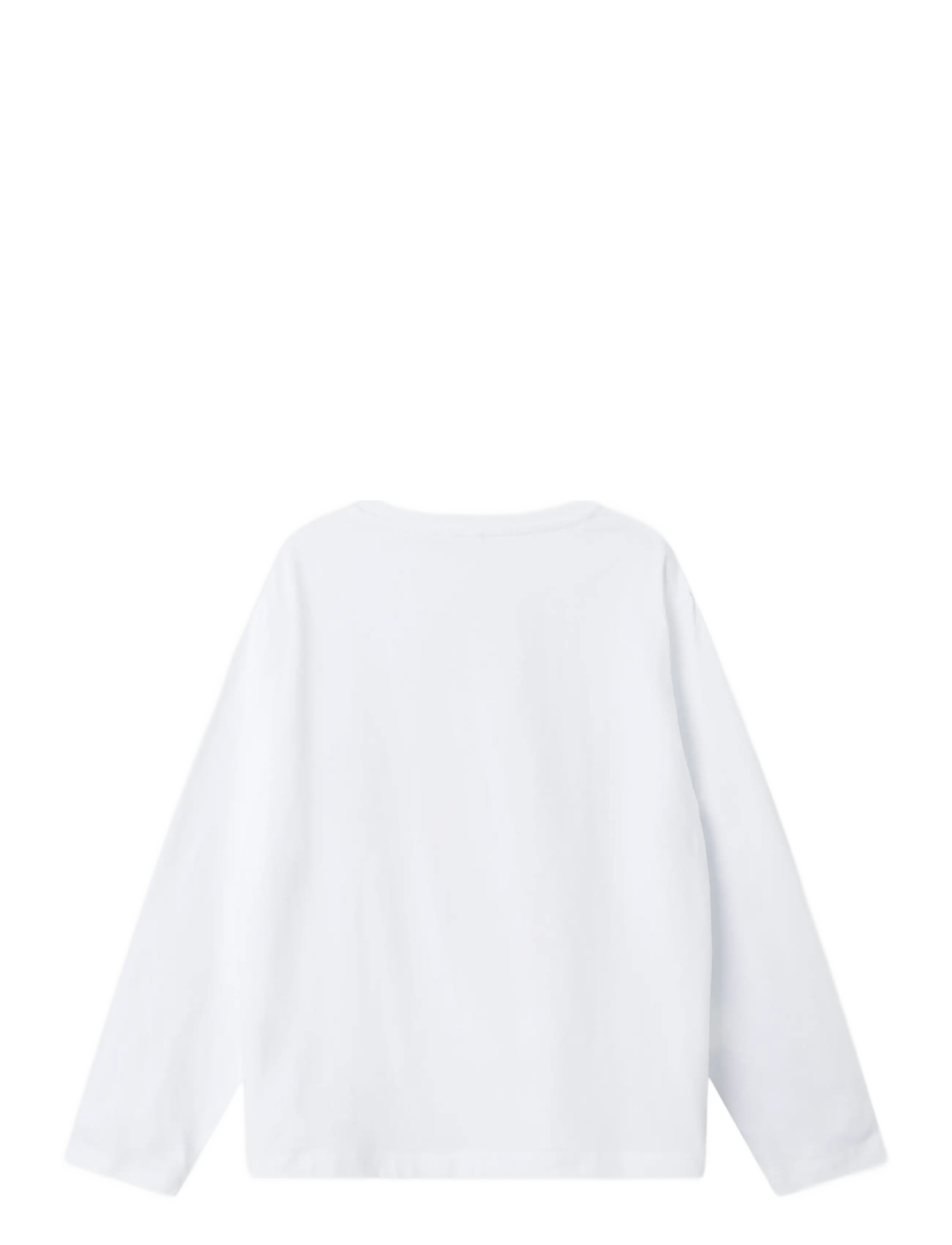 name it - NKMASIA DRAGONB LS NREG TOP BOX VDE - langærmede t-shirts - bright white - 1