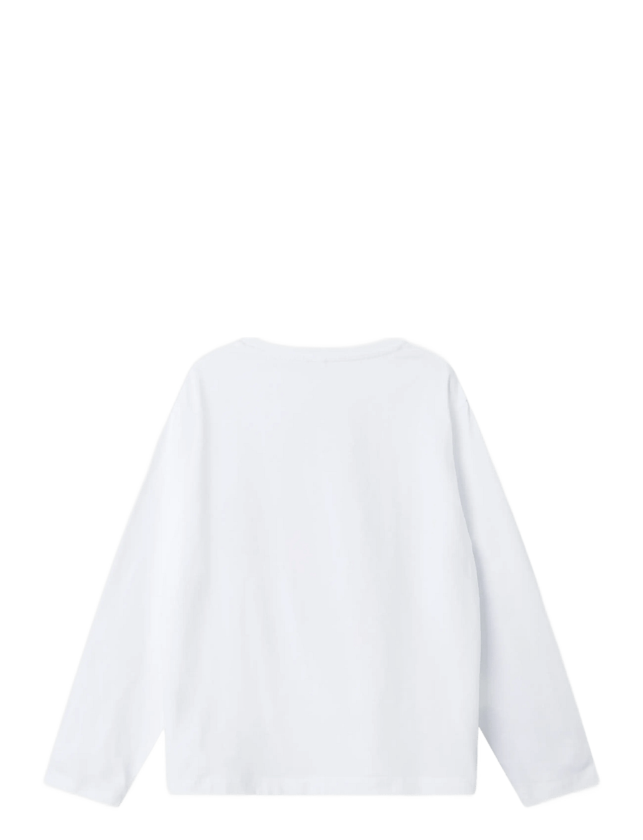 name it - NKMASIA DRAGONB LS NREG TOP BOX VDE - langærmede t-shirts - bright white - 1