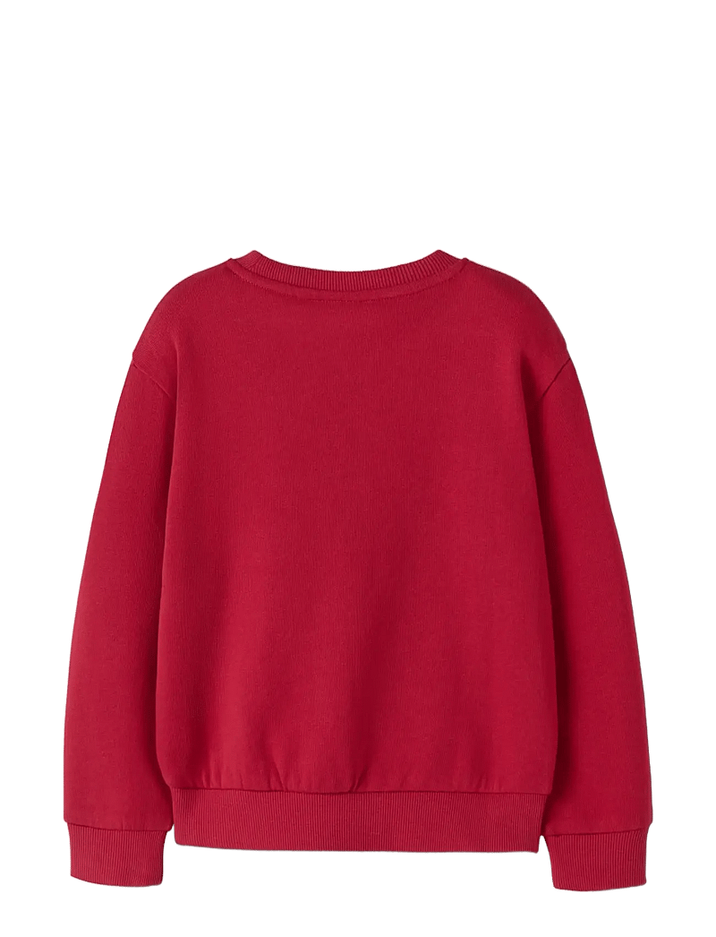 name it - NMFVISMAS LS NREG SWEAT BRU - sweatshirts - jester red - 2