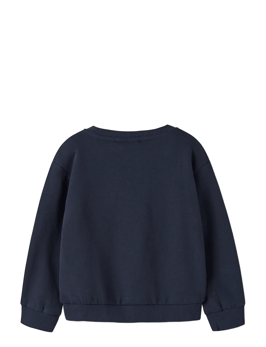 name it - NMFVISMAS LS NREG SWEAT BRU - sweat-shirt - navy blazer - 1