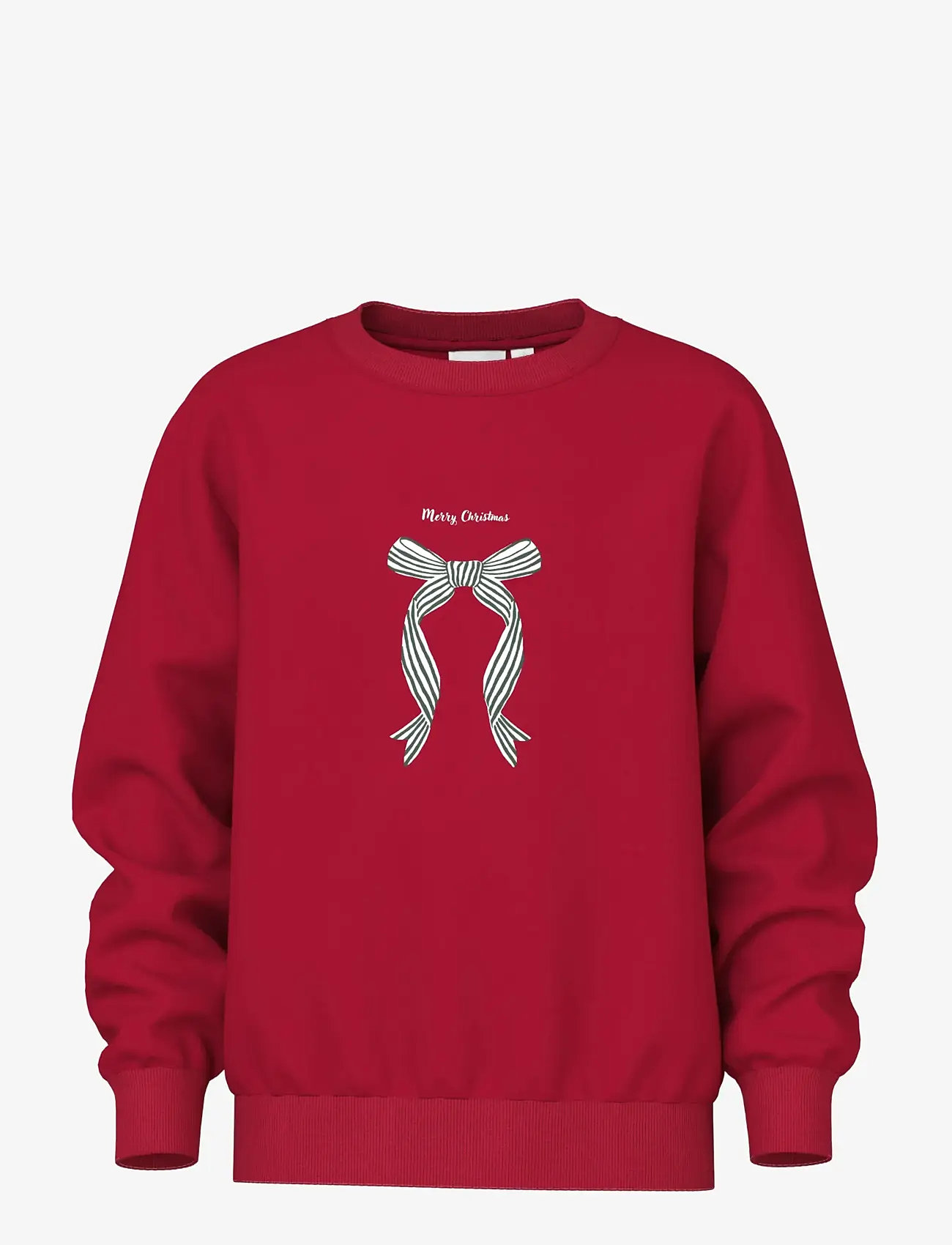 name it - NKFVISMAS LS NREG SWEAT BRU - sweatshirts - jester red - 1