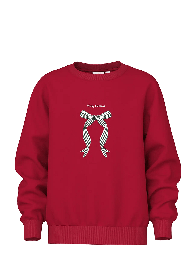 name it - NKFVISMAS LS NREG SWEAT BRU - sweatshirts - jester red - 1