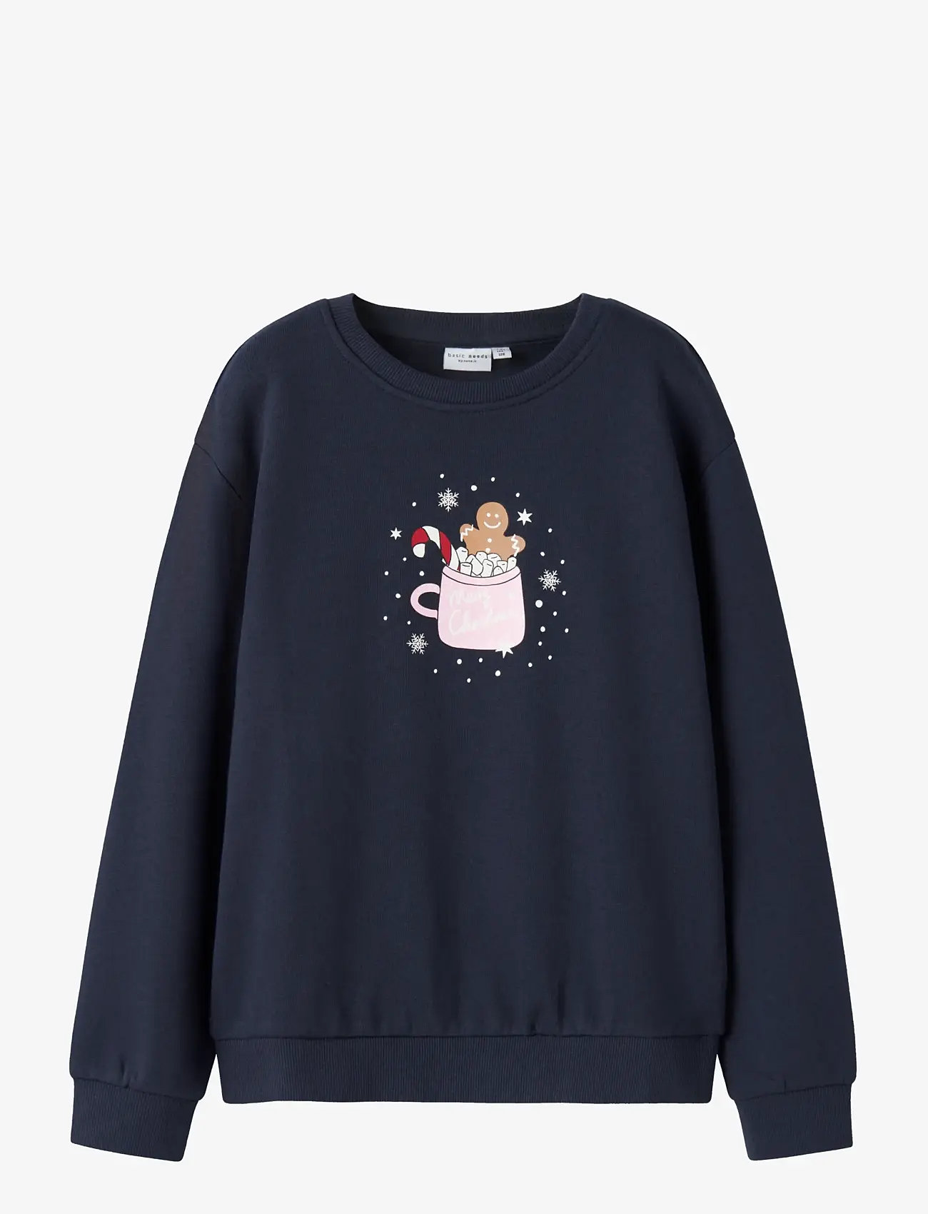 name it - NKFVISMAS LS NREG SWEAT BRU - sweatshirts - navy blazer - 0
