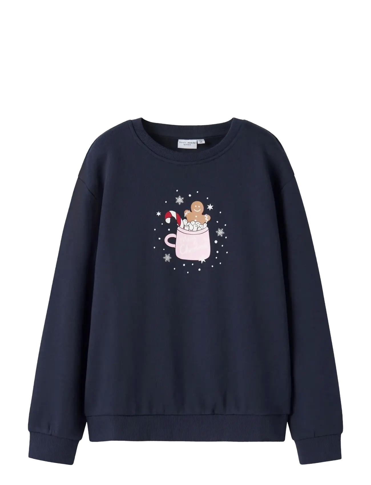 name it NKFVISMAS LS NREG SWEAT BRU - Sweatshirts & Hættetrøjer - NAVY BLAZER / navy