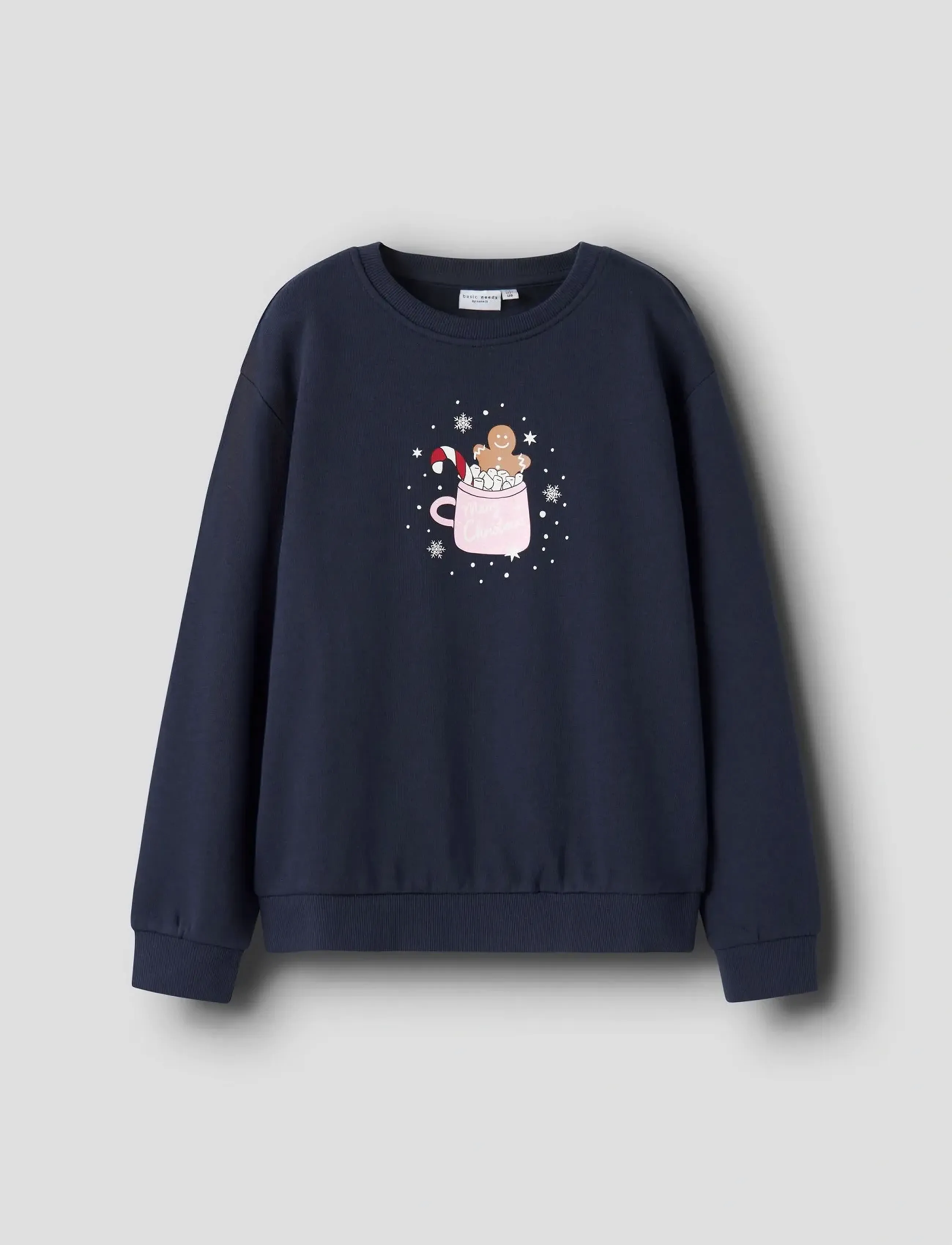 name it - NKFVISMAS LS NREG SWEAT BRU - sweatshirts - navy blazer - 3
