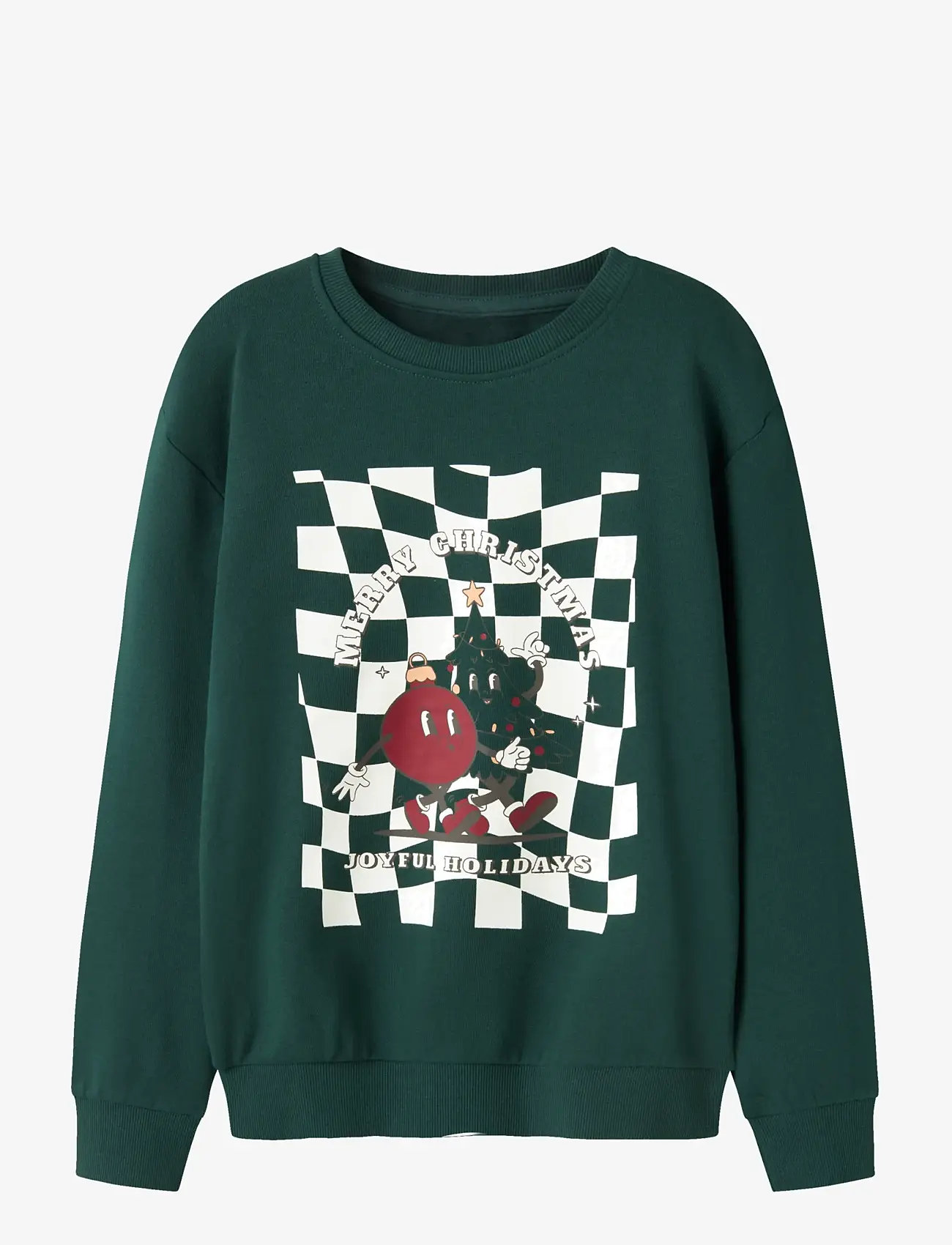 name it - NKMVISMAS LS NREG SWEAT BRU - sweatshirts - botanical garden - 0