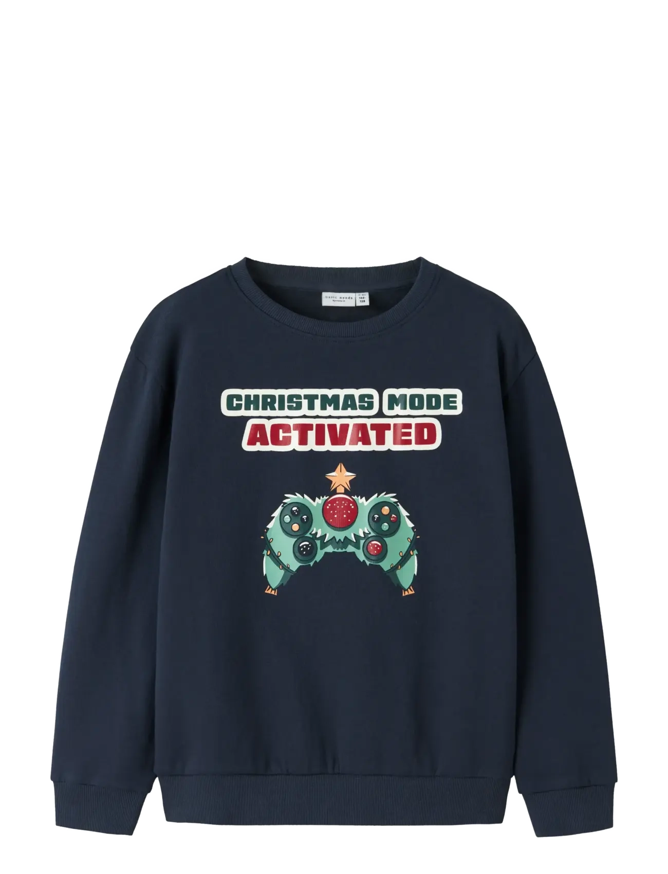 NKMVISMAS LS NREG SWEAT BRU - NAVY BLAZER