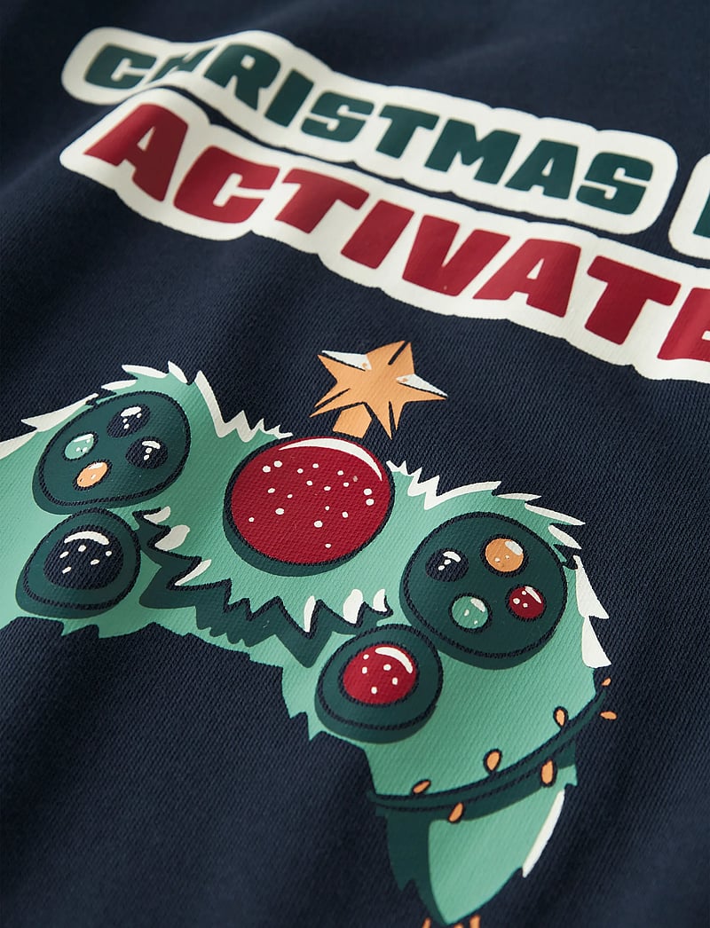 name it - NKMVISMAS LS NREG SWEAT BRU - bluzy - navy blazer - 3