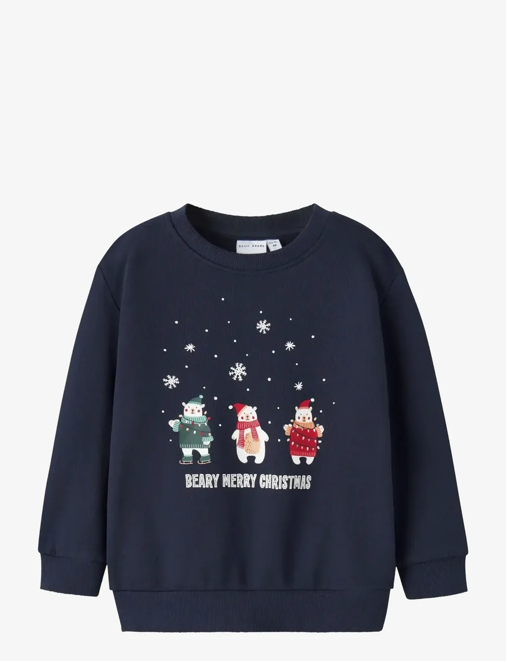 name it - NMMVISMAS LS NREG SWEAT BRU - dressipluusid - navy blazer - 0